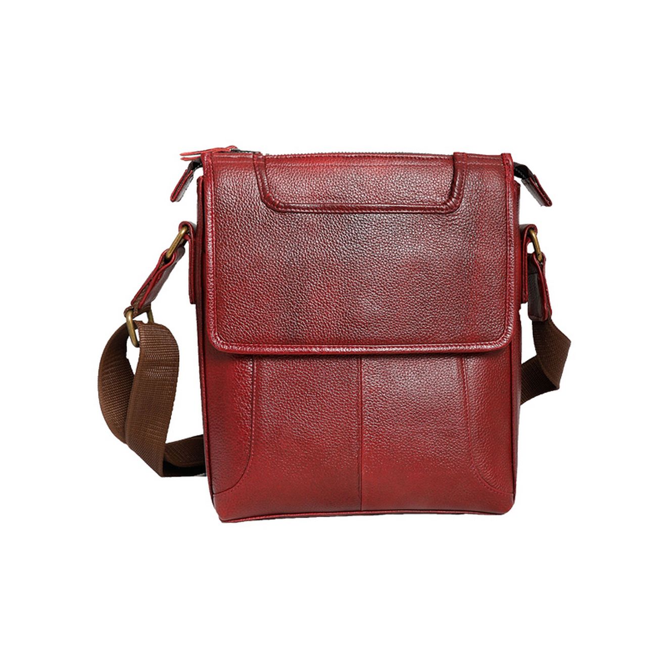 maroon side bag