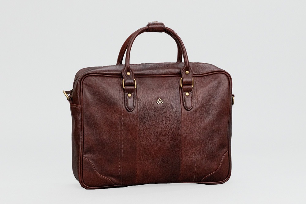 Handcrafted Human Fit Genuine Leather Laptop Bag - Human Fit Craft
