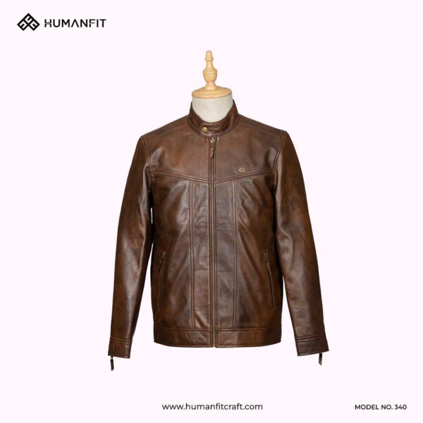 Human Fit Leather Jacket Of Men's